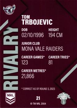 2023 NRL Traders Rivalry #21 Tom Trbojevic Back